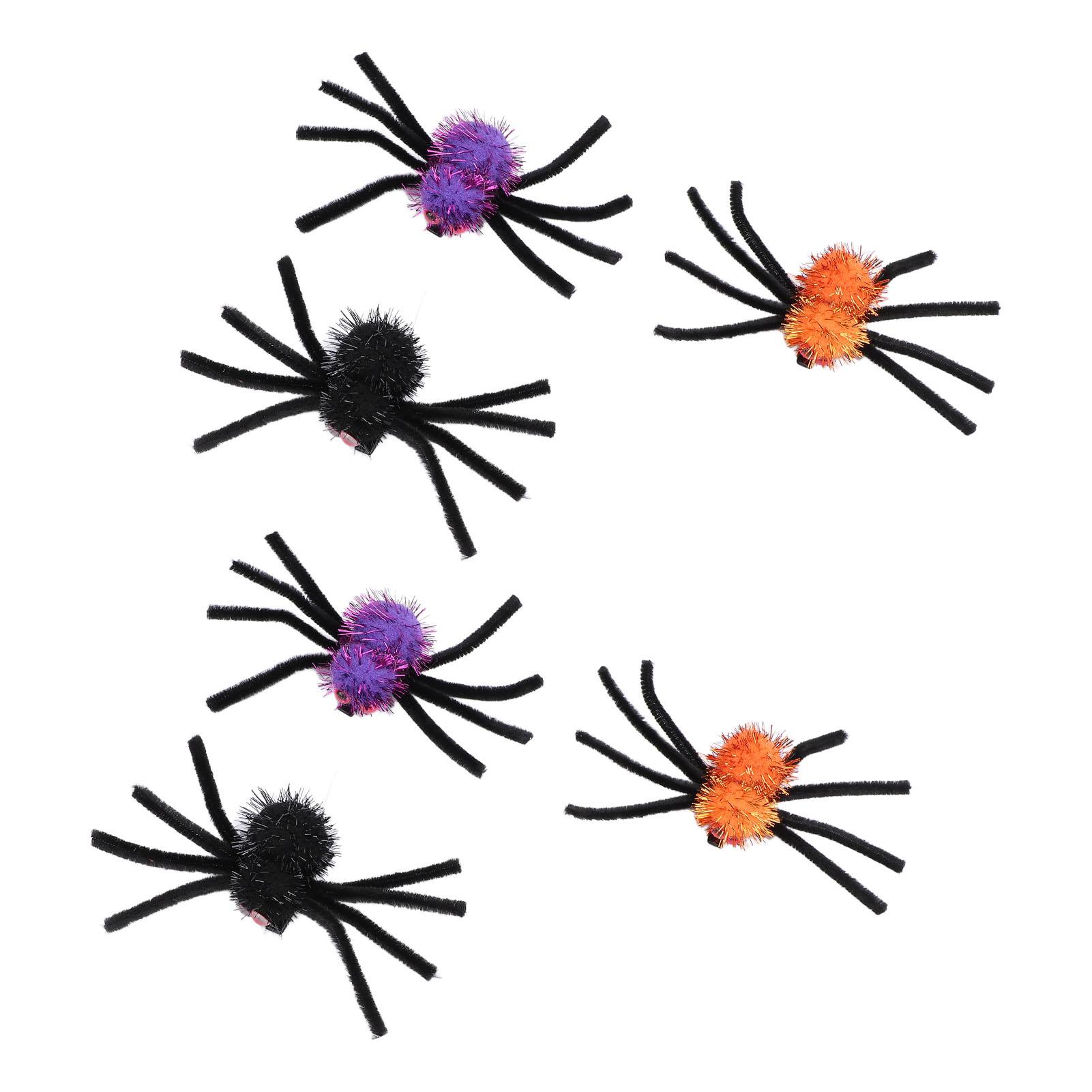 

6pcs Spider Hair Clips Party Decoration Hairpins Props Funny Spider Clip Hair Accessories for