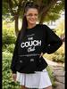 American Retro Oversized Letter Print Hoodie