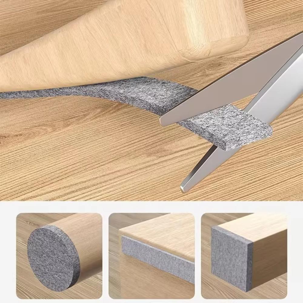 2/4m Self-Adhesive Furniture Pad Wear-Resistant Non-Slip Chair Pad Floor Protector Pad  Stair Use