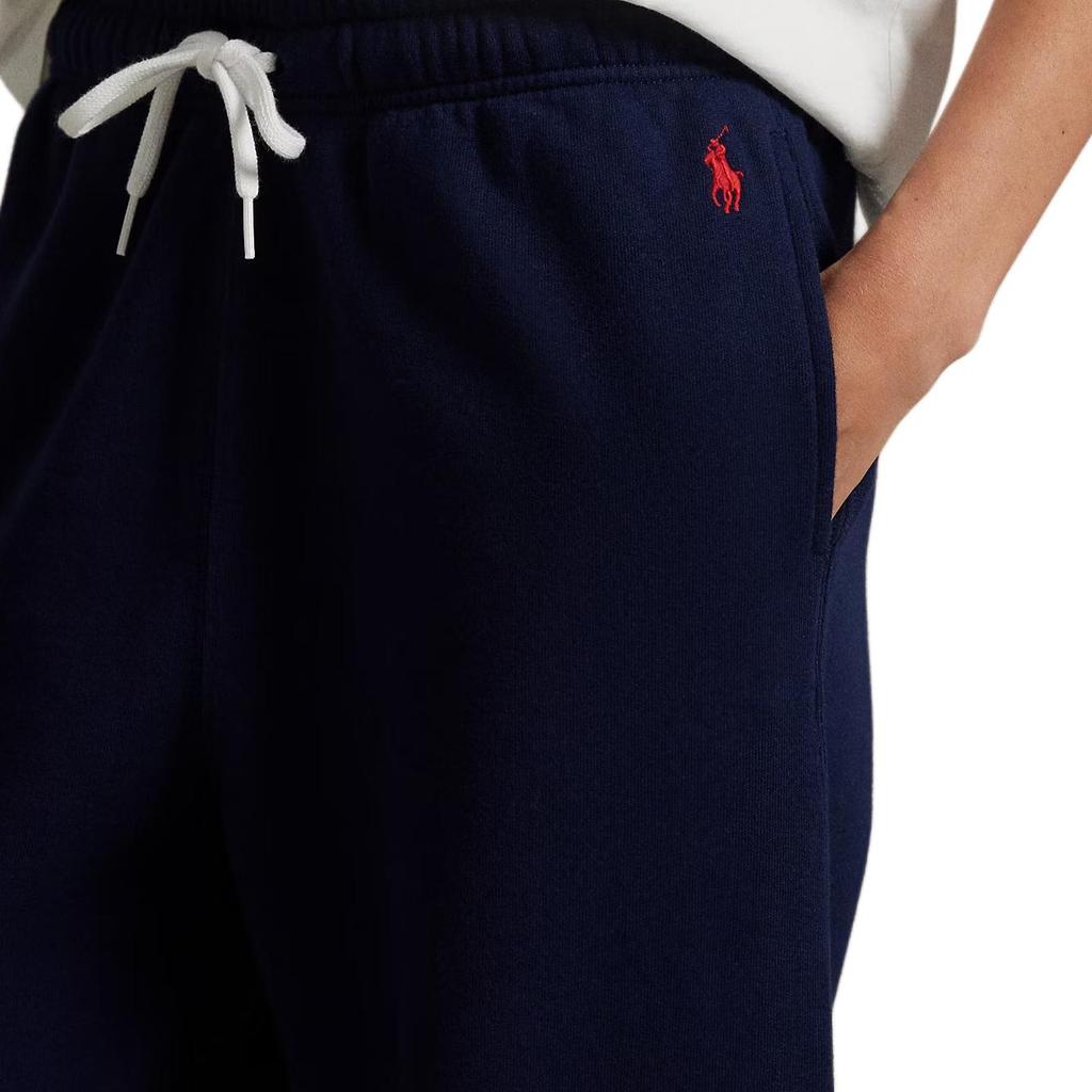 Polo Ralph Lauren Embroidered Pony Mid-Rise Drawstring Tapered Long Pocket Fleece Knit Sweatpants Women bottoms 211971700-002