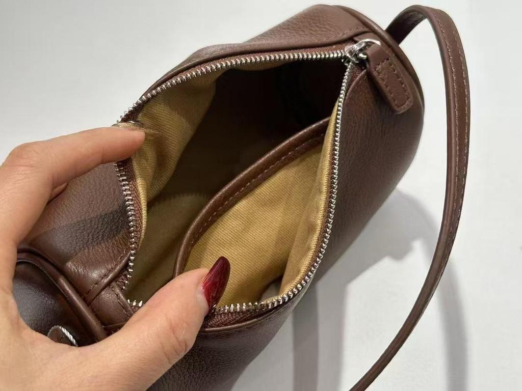 Women's High-End Genuine Leather Tote Pillow Bag - Versatile Single Shoulder Handbag