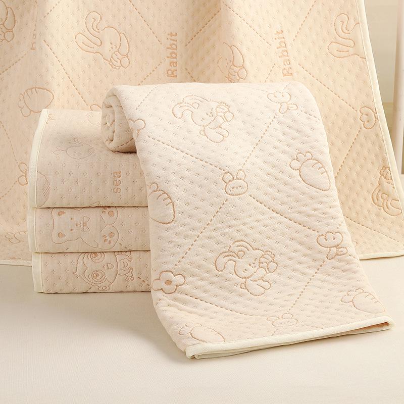 Waterproof Cotton Baby Incontinence Pad - Washable, Breathable, Toddler Leakproof Mattress Care Pad, Large Size, Menstrual Pad