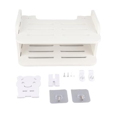 Set-Top-Box-Regal Freies Stanzen Aufbewahrungsregal Dekorative Trennwand mit Antikollisions-Rundecke