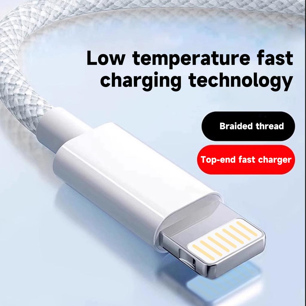 Hochwertiges geflochtenes Nylon-Schnelllade-PD-Kabel für iPhone 13 14 Pro Max 11 12 mini X XR XS Max 7 8 Plus Schnellladung