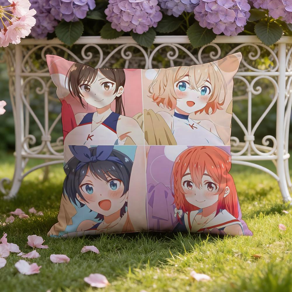O-Okarishimasu Anime Cushion Cover Home & Car Dual-Scene Pillow Cover: Reversible for Premium Comfort