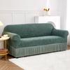 Premium 1pc Stretchy Sea Wave Sofa Slipcover - Non-Slip Four Seasons Universal Furniture Protector with Couch Cover Function for Bedroom