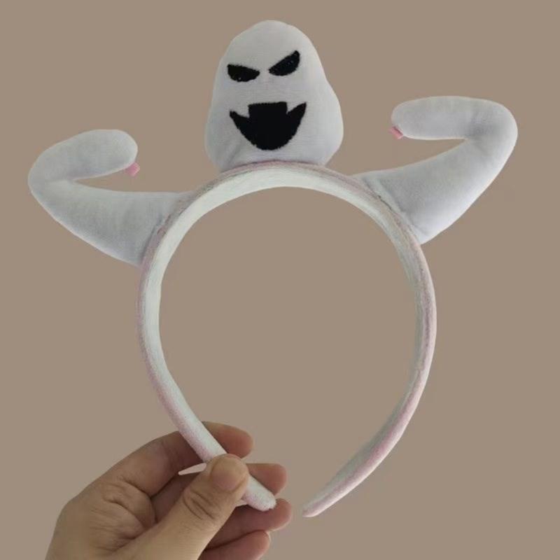 Makeup Party Costume Funny Specter Hairband with Bangs Clip Headwear Bangs Clip Creative Headband for Makeup