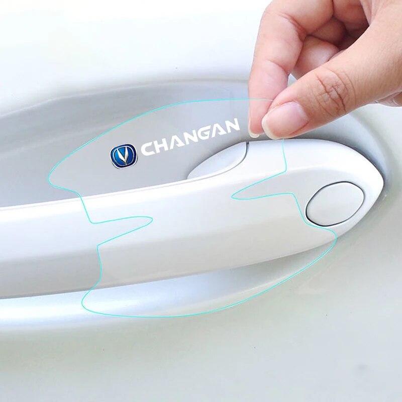 

8 шт., наклейки на дверную ручку автомобиля из ТПУ, защитная пленка для Changan CS35 CS75 CS85 CS95 CS15 CS55, автомобильные наклейки, автомобильные аксессуары