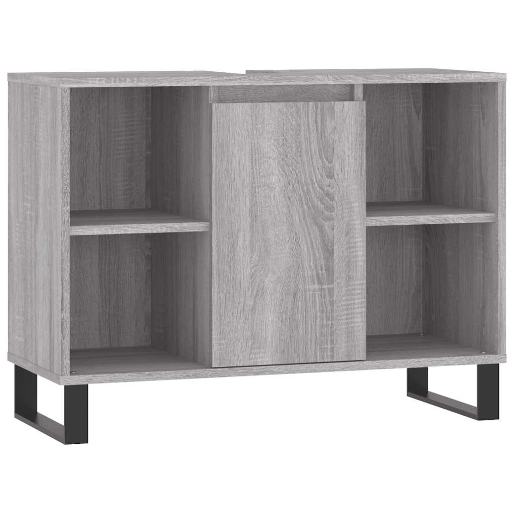 Bathroom Cabinet Grey Sonoma 80 x 33 x 60 cm Engineered Wood