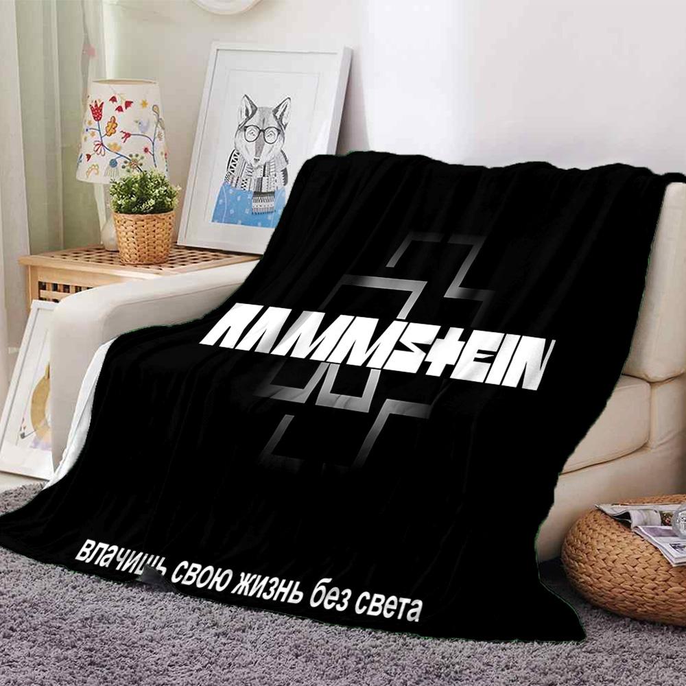 1 Stück Rammstein Musikvideo Teaser Flanelldecke für Super Weiche Niedliche Komfortdecke für Reisebettwäsche Couch Sofa Decke Y7302