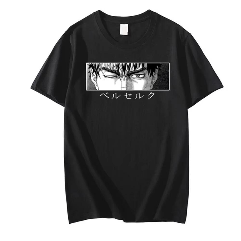 2025 Anime Berserk Tshirt Summer Men Women Cotton Oversized Short Sleeve T Shirt Print T-shirt Tops 2024 Tee Trend Fans Clothes
