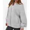 Women Casual Long Sleeve Zip Up Pilot Jacket Autumn Wear