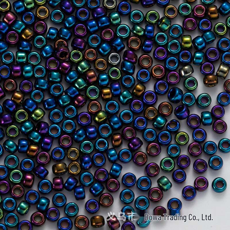 Premium 2.0mm Gold and Silver Glass Round Beads for DIY Jewelry Making
