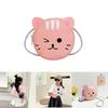 Childrens Cute Cat Pattern Pu Material Small Wallet With Snap Closure For Girls
