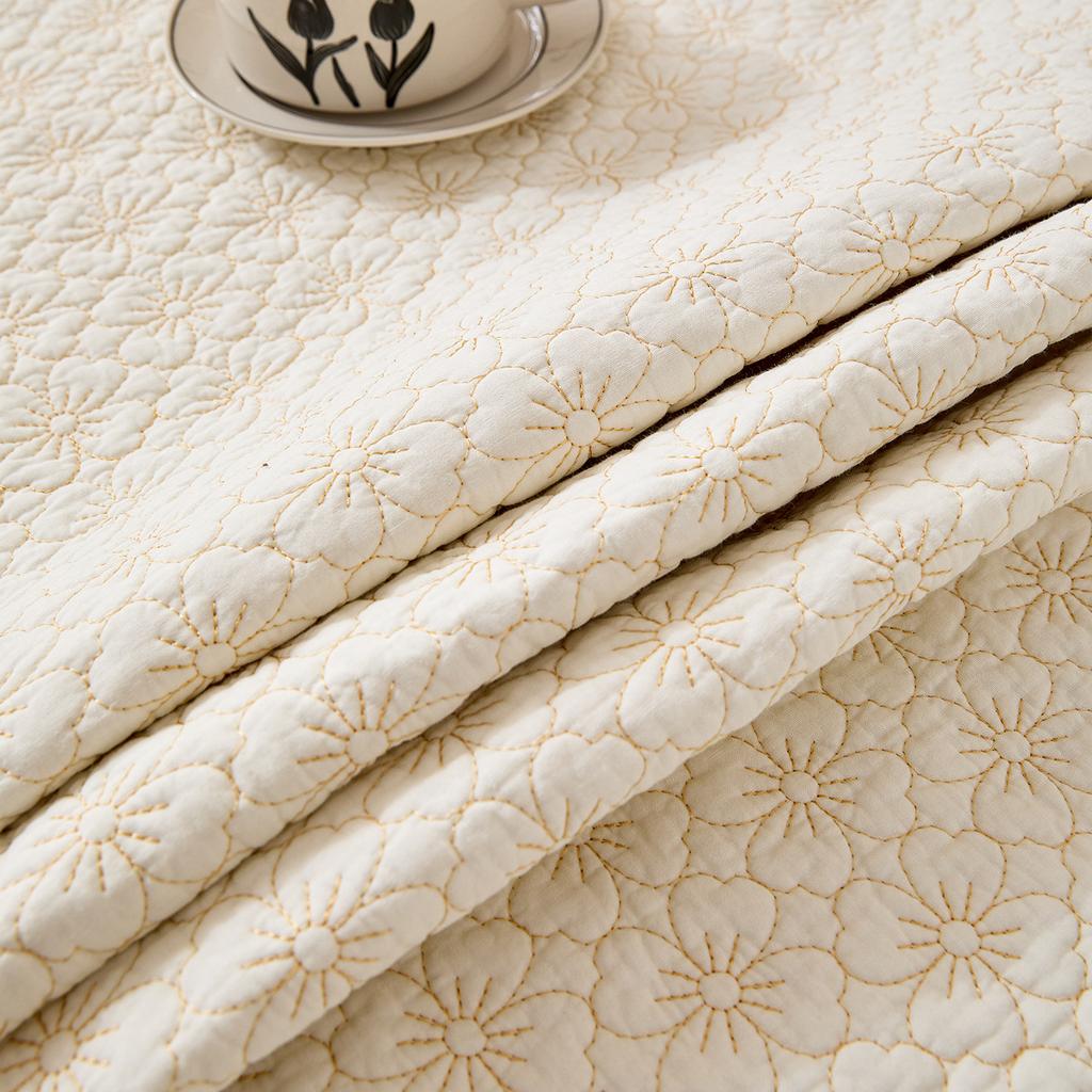 Sofa Cushion Pastoral Four-Season Universal Fabric Non-Slip High-Grade Seat Cushion Nordic Simple Sofa Cover Towel Washed Cotton