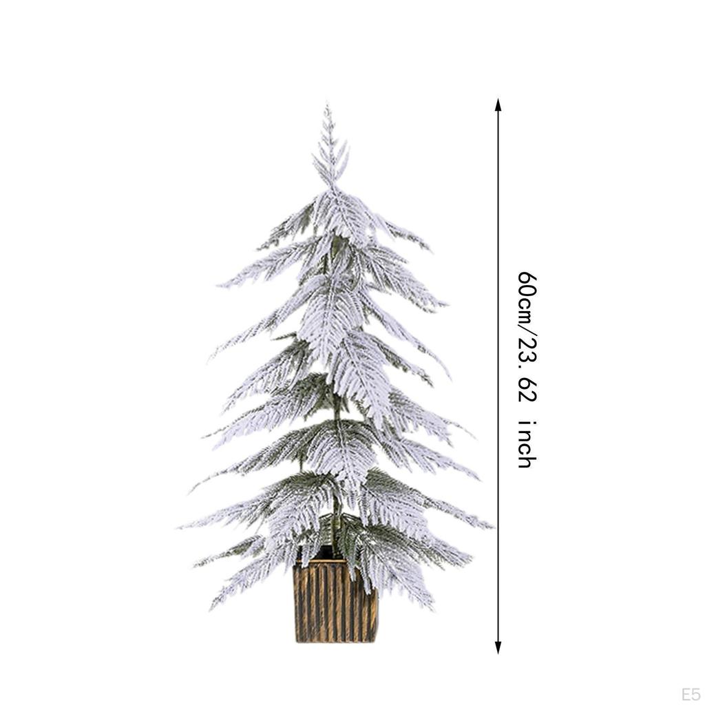 Elegant Snowy Christmas Tree for Home Decor