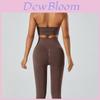 Tenue de Yoga pour Femmes Sportswear à Impact Élevé avec Tissu Respirant et Évacuant l'Humidité pour le Fitness et la Course à Pied
