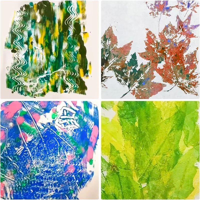 Good-Gel Malplatte 8 x 10 Zoll Zum Stempeln, Kartenherstellung, Drucken mit Schablonen, Enthält 4 Schaber Gel-Druckplatte