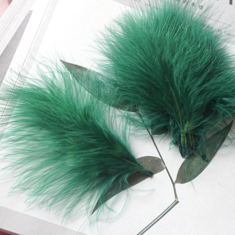 50Pcs Feather Turkey Hair Vascular Fleece, Dream Catcher Diy Corsage Earrings Headgear Hair Accessories Color Pendant Decorative Materials