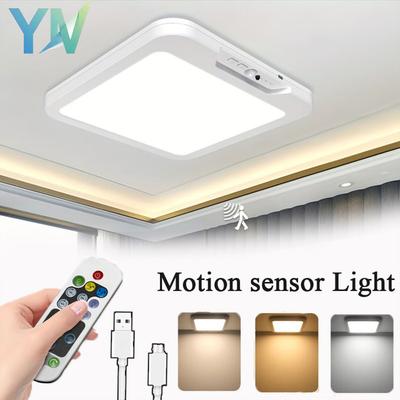 Ultra Thin LED Motion Sensor Ceiling Light Automatic Infrared Detection for Hallway Stairs Corridor Home Entryway