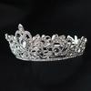 Round Crown Metal Crown Tiaras Wedding Tiaras Crown for Bridal Princess Parties