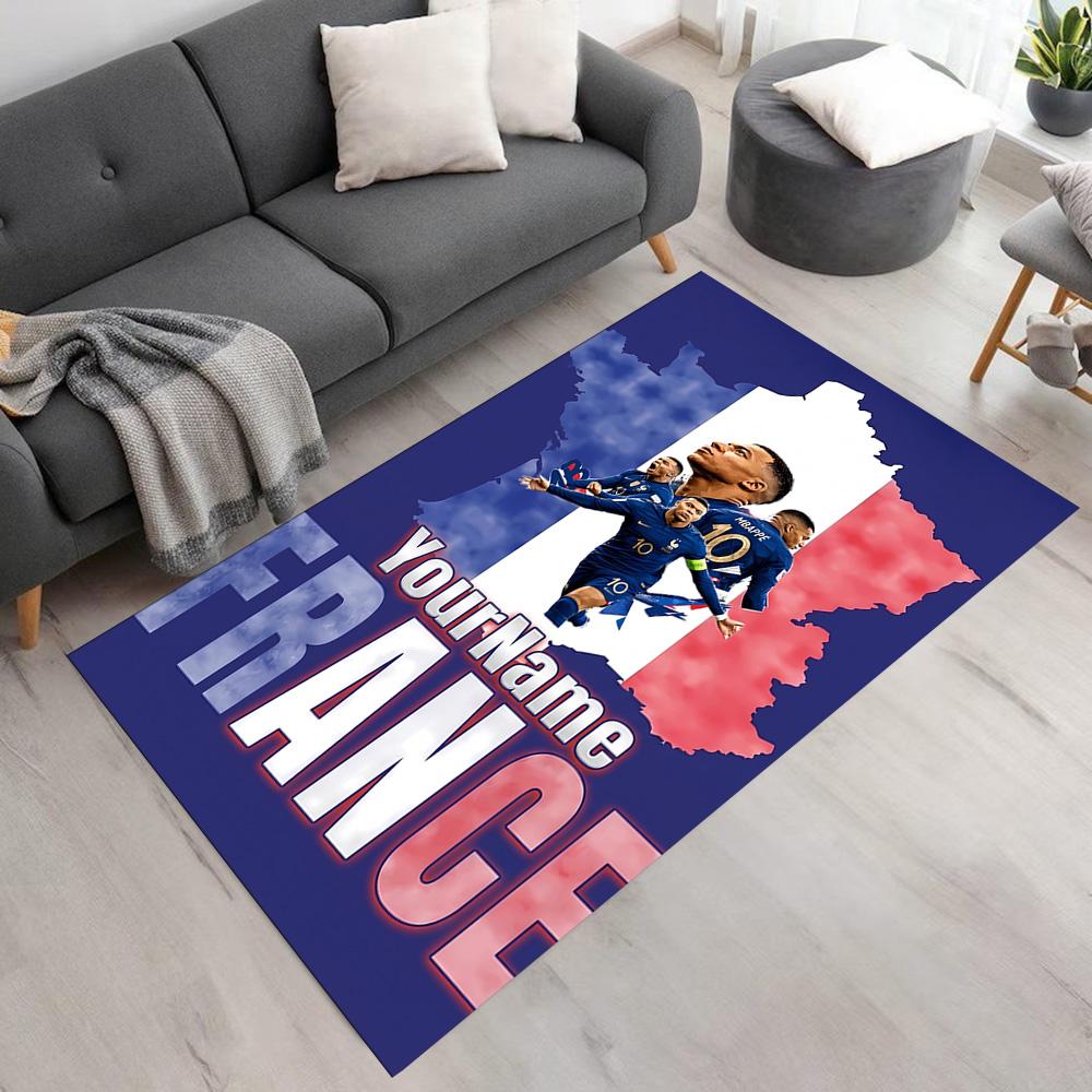 Mbappe Personalized Name Carpet Design for Study Room Foyer Entryway Kitchen Anti-slip Rug Decorate Offices
