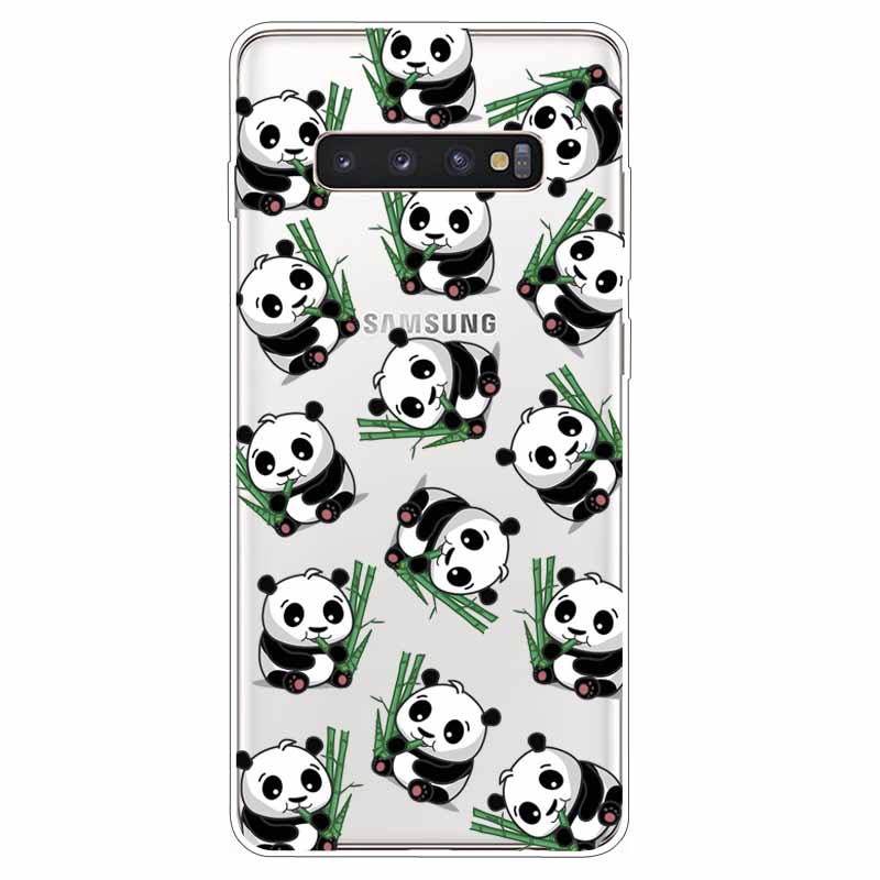 

Cute Slim Case Soft Cover for Samsung Galaxy S10 Plus S10+ S10e Clear Bumper Funda For Galaxy S10 S 10 Coque S10+ S10Plus Cat Samsung S10