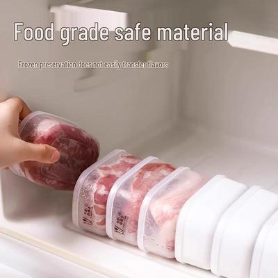 Kylskåp Matförvaringslåda: Fryssäker, Livsmedelsbevarande, BPA-fri Organizer för Köttfack.