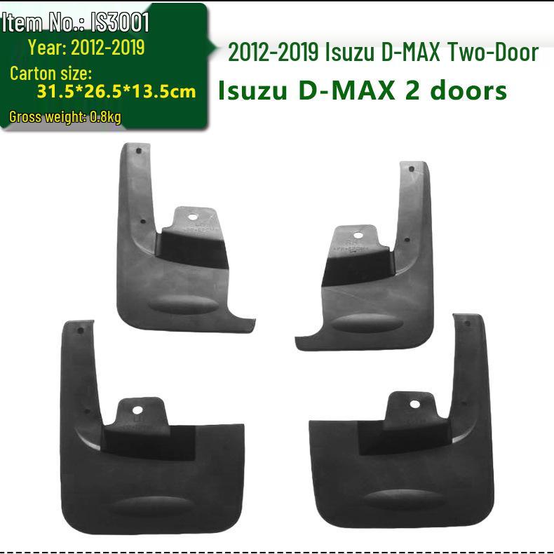 Isuzu D-MAX Mud Flaps (2012-2026) for Two-Door & Four-Door Models