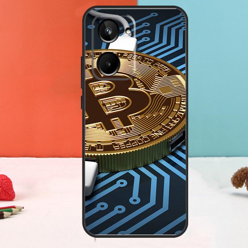 Bitcoin BTC For Realme GT7 Pro GT6 10 11 12 13 14 15 Pro Plus C55 C67 C63 C61 C53 C31 C71 C75 C65 Case