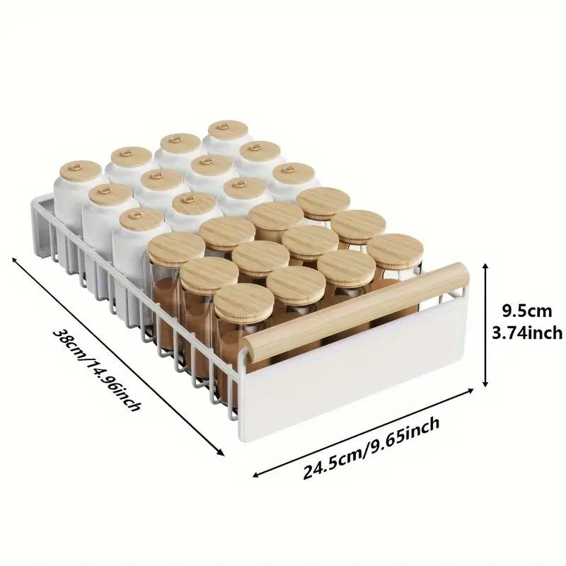 Ausziehbarer Schrank-Aufbewahrungsständer, Geschirrabtropfgestell für Küchenarbeitsplatte, Gewürzregale für Küchenschränke, Haushaltsorganisator und Aufbewahrung