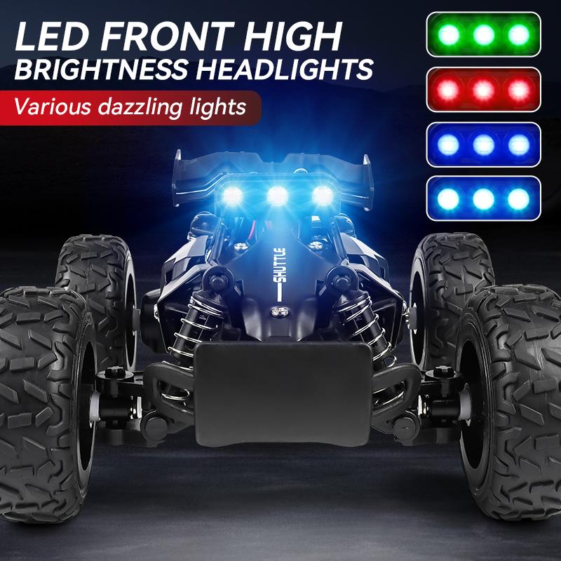 2026 New Alloy RC Car 1:32 2.4G Model With LED Light 2WD Off-road Remote Control Climbing Vehicle Outdoor Drift Car Kid Gift Toy