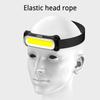 USB Rechargeable Headlight 3 Modes Head Lamp Waterproof Head Light Adjustable Headband for Running Camping Emergency Outdoors