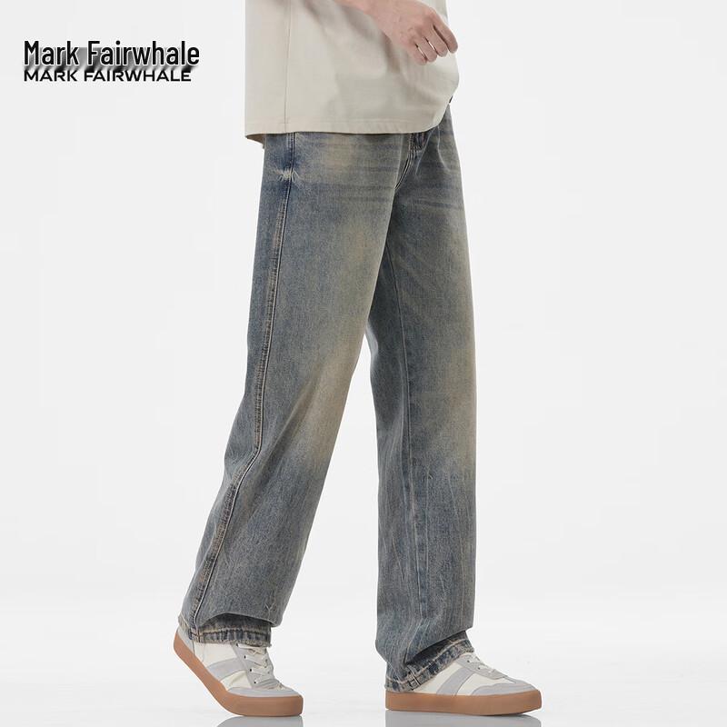 Mark Fairwhale Men's Distressed Straight Leg Jeans