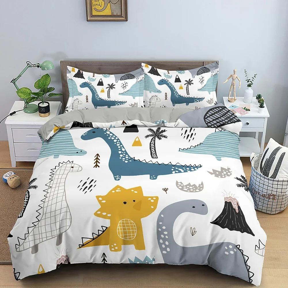 Cartoon Animal Duvet Cover Luxury Soft Bedding Set For Children Bedroom Quilt  Comforter Cover King Twin Home Decor