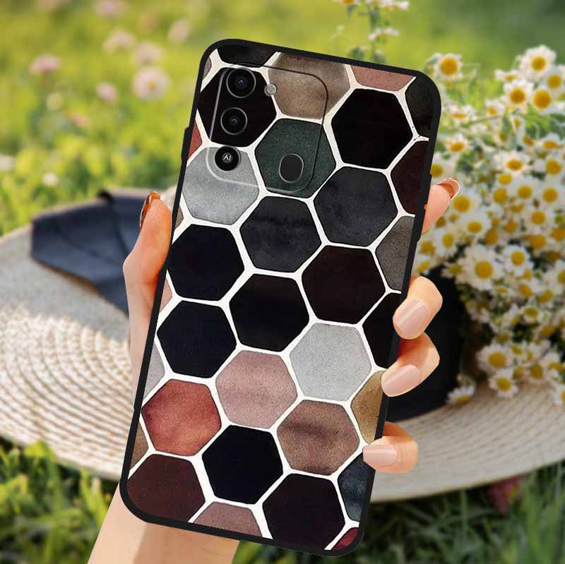 For Tecno Spark GO 2022 Case 2024 Cat Cartoon Soft TPU Silicone Phone Case For Tecno Spark 8C Cover Protective Spark8C KG5k KG5j