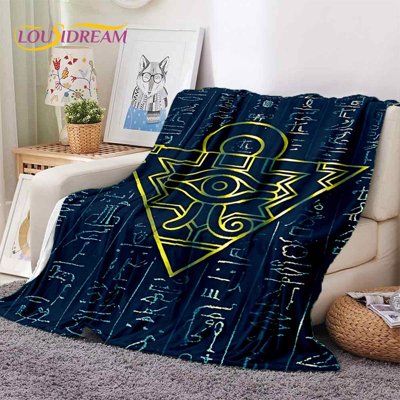 Yu-Gi-Oh Anime MONSTER CARD Cartoon Soft Blankets,Throw Blanket Comfortable Blanket for Picnic Beds Sofa Home Bedroom Kids Gifts