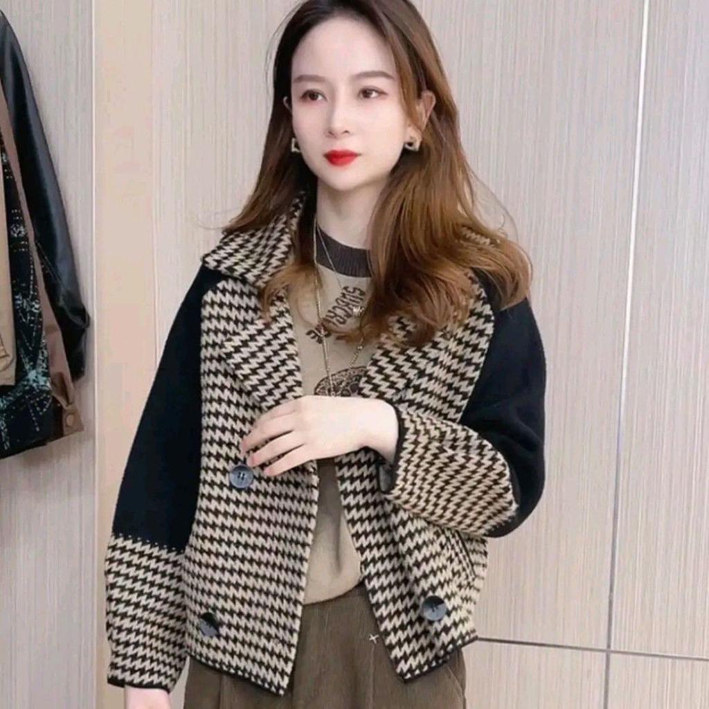 Cardigan court en tricot pour femmes, nouveau Style, vêtements épais, veste pull ample pour l'automne et l'hiver