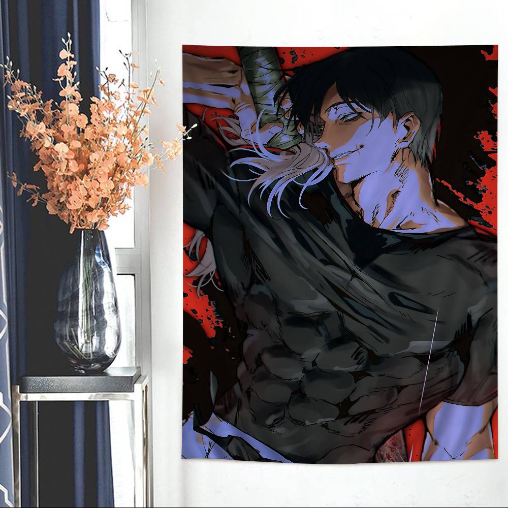 Jujutsu Kaisen Fushiguro Anime Printed Large Wall Tapestry Art Science Fiction Room Home Decor Decor Blanket