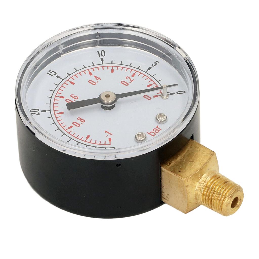 Pressure Gauge 18in BSPT Brass Interface Good Airtightness Vacuum Pressure Gauge for Water Oil