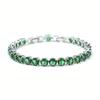 Super Flash Zircon Bracelet 6mm Multicolor Optional Jewelry Bracelet Platinum Plated Ladies Diamond Bracelet