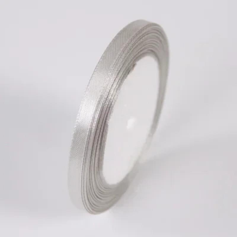 

25 ярдов 6 мм шелковых атласных лент для поделок, бантов, подарочной упаковки ручной работы, вечеринок, рождественских свадеб, декоративных искусственных аксессуаров 6mm Satin ribbon