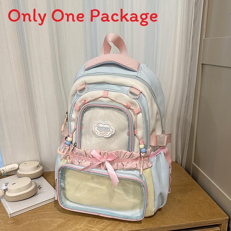 Cute Large Capacity Backpack For School Girls With Nylon Material