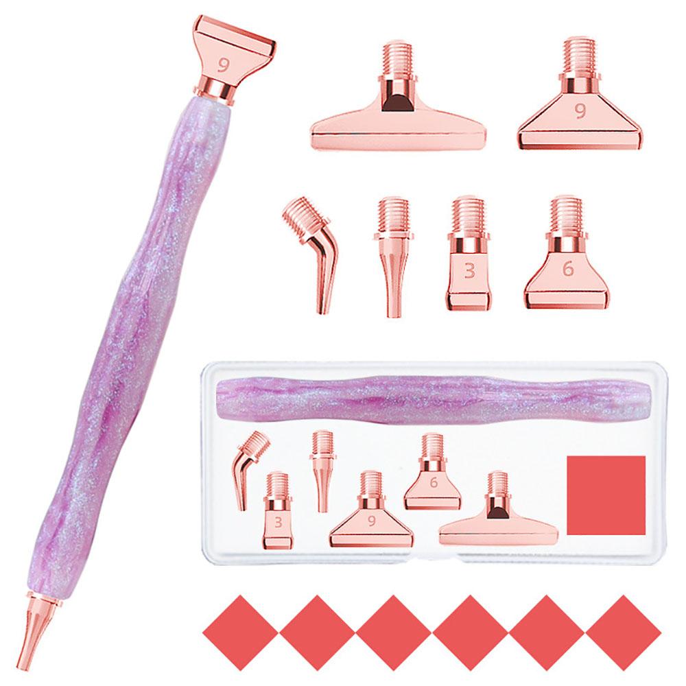 

Resin Diamond Painting Pen Eco-friendly Alloy Replacement Pen Heads Multi Placers Point Drill Pens DIY Nail Art Embroidery Tool