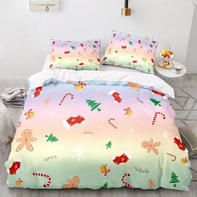 Home Textiles Christmas Quilt Cover Digital Printing Three-Piece Digital Printing