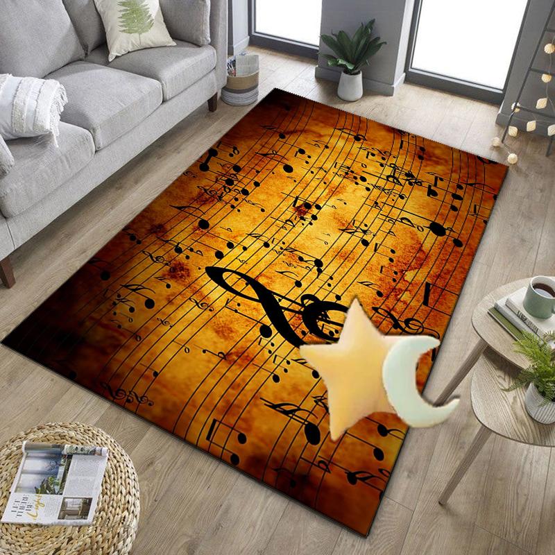 Music Notes Harmony Office Rug Chair Mat, Entryway Carpet, Suitable for Front Door, Bedroom, Living Room, Desk, Holiday Gift