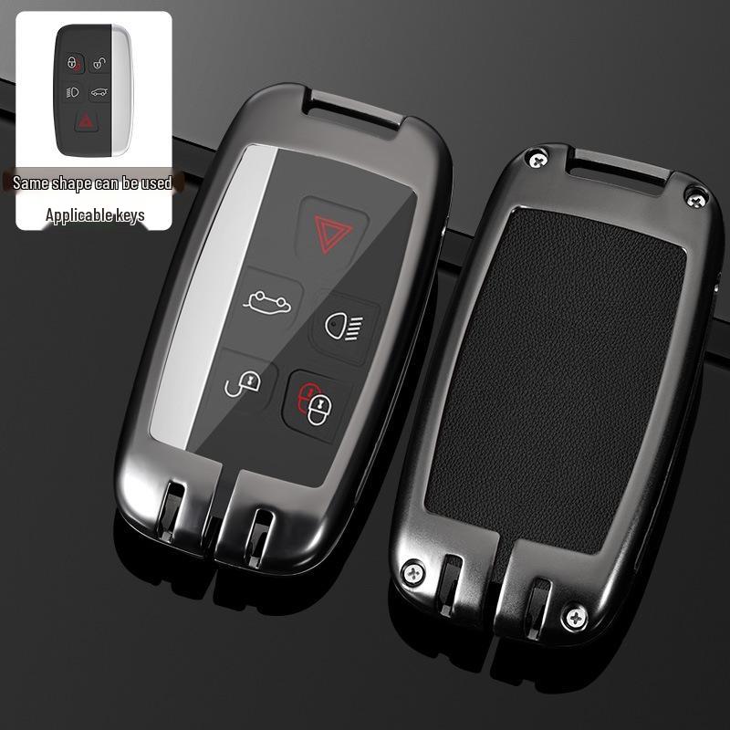 Land Rover Key Case for Range Rover, Defender, Velar, Evoque, Discovery 4, Freelander, and Discovery 5 - Metal Car Key Bag.