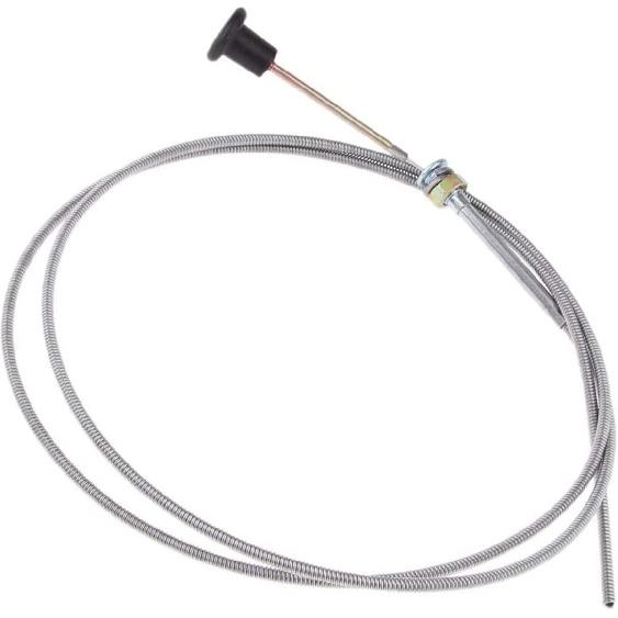 Choke Cable, 237 Rotary Universal Push Pull Control Cable, 63 Inch Inner 60 Inch Conduit (2-3/4 Inch Travel) With Heavy Duty Outer Shealth