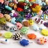 10pcs/Lot Sea Beach Conch Starfish Tropical Fish Bead Charms For Jewelry Making Supplies Ceramics Pendant DIY Bracelets Material