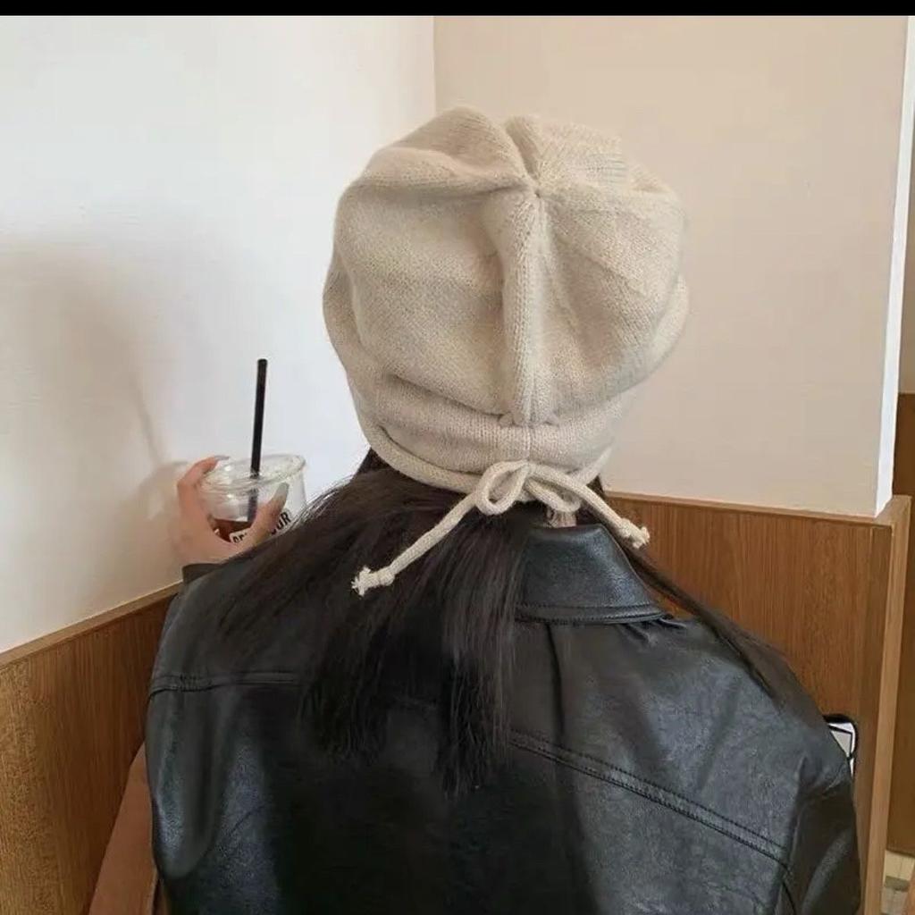 Autumn and Winter Woolen Hats Pile Hats Cold Hats Couple Baotou Hats Knitted Hats Spring and Autumn Confinement Hats Big Head Circumference